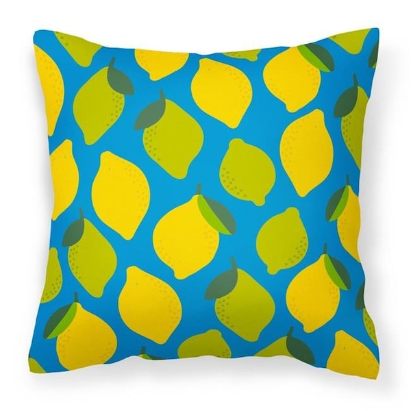 Carolines Treasures Carolines Treasures BB5150PW1818 Lemons & Limes Fabric Decorative Pillow - 18 x 3 x 18 in. - BB5150PW1818