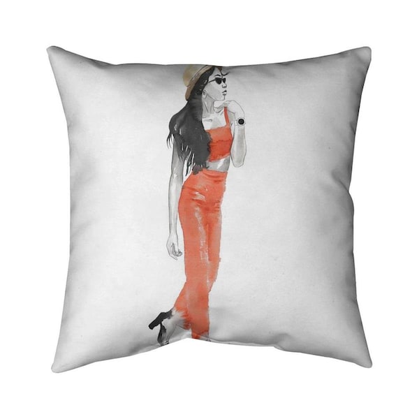 Begin Home Decor 20 x 20 in. Strike The Pose-Double Sided Print Indoor Pillow - 5541-2020-FA43