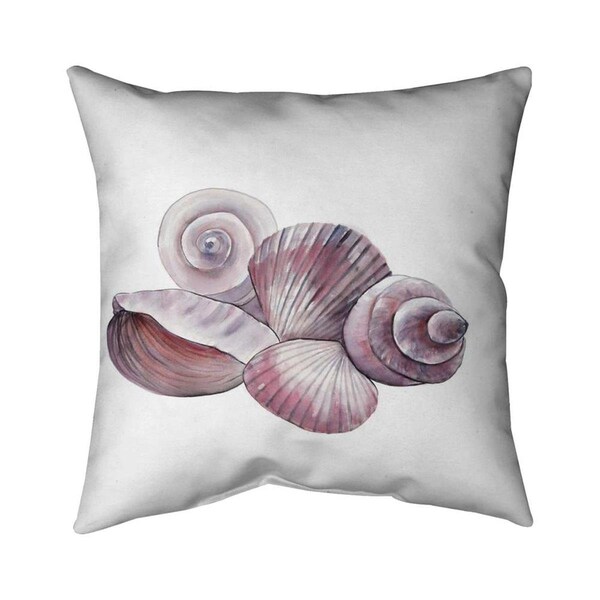 Fondo 20 x 20 in. Seaside Shells-Double Sided Print Indoor Pillow - FO2793940