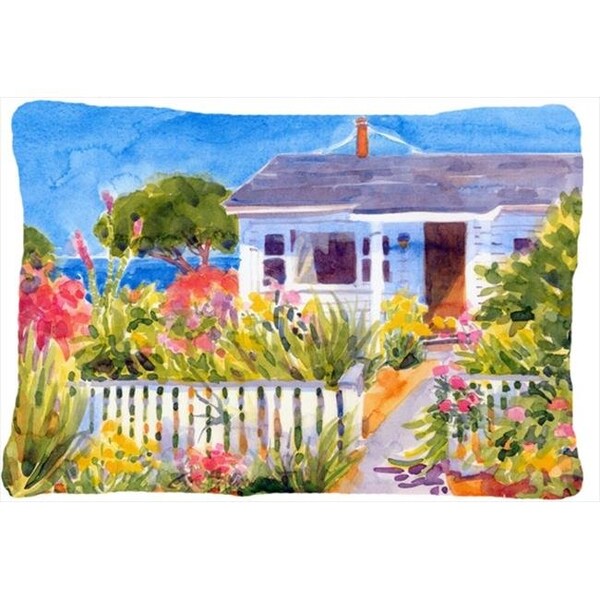 Carolines Treasures Carolines Treasures 6034PW1216 Seaside Beach Cottage Indoor & Outdoor Decorative Fabric Pillow - 12 x 16 in. - 6034PW1216