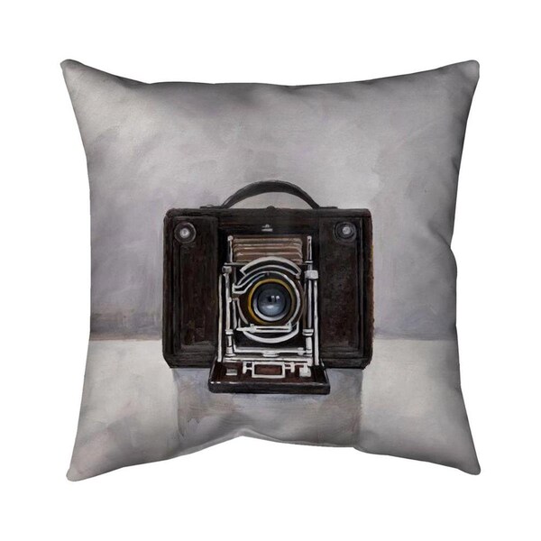 Fondo 20 x 20 in. Old Camera-Double Sided Print Indoor Pillow - FO2774598