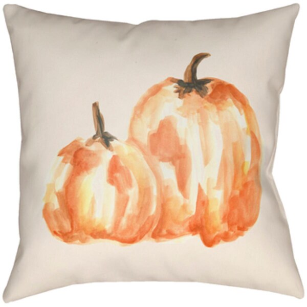 Artistic Weavers Lodge Cabin Pumpkin Spice Poly Filled Pillow - 22 x 22 in. - LGCB2084-2222
