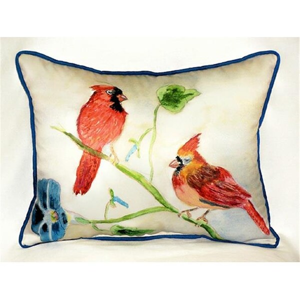 Betsy Drake Betsy Drake HJ270 Betsy's Cardinals Art Only Pillow 15"x22" - HJ270
