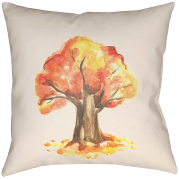 Artistic Weavers Lodge Cabin Tree Poly Filled Pillow - 16 x 16 in. - LGCB2082-1616