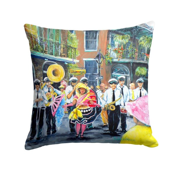 Jensendistributionservices French Quarter Frolic Fabric Decorative Pillow - MI2551959