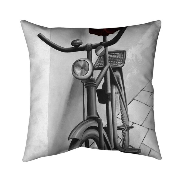 Begin Home Decor 20 x 20 in. Abandoned Bicycle-Double Sided Print Indoor Pillow - 5541-2020-TR60-1