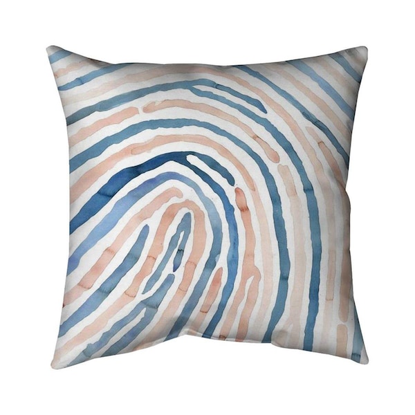Fondo 20 x 20 in. Fingerprint-Double Sided Print Indoor Pillow - FO2772180