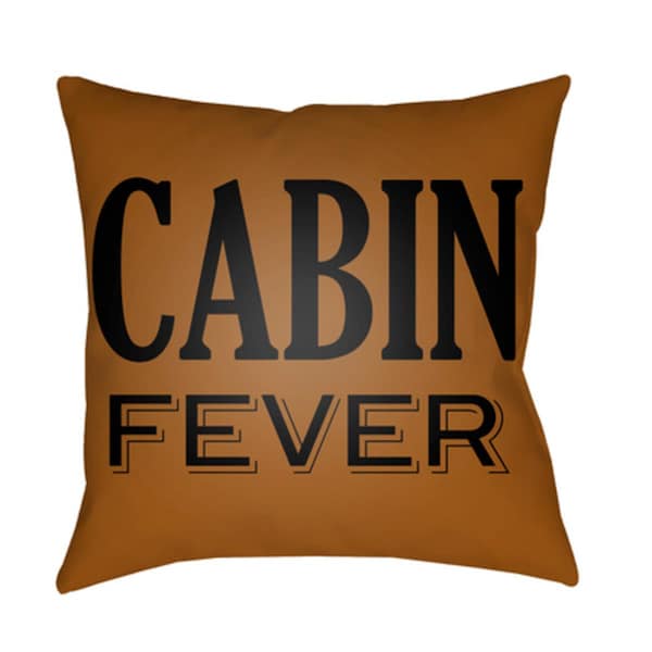 Artistic Weavers Lodge Cabin Cabin Fever Poly Filled Pillow - Tan & Black - 22 x 22 in. - LGCB2034-2222