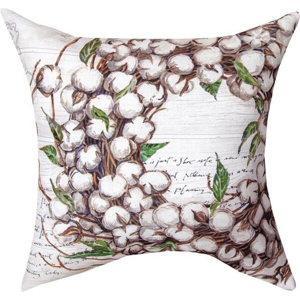 Manual Woodworkers Manual Woodworkers SLFCF 18 x 18 in. Farmhouse Cotton Outdoor Pillow - SLFCF
