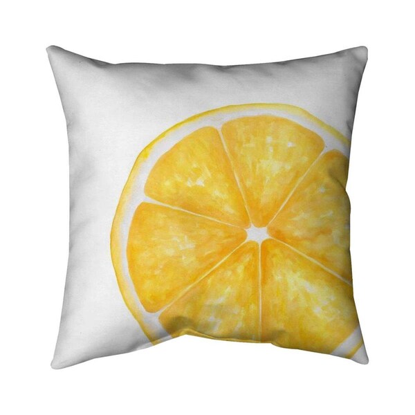 Fondo 26 x 26 in. Lemon Slice-Double Sided Print Indoor Pillow - FO2779410