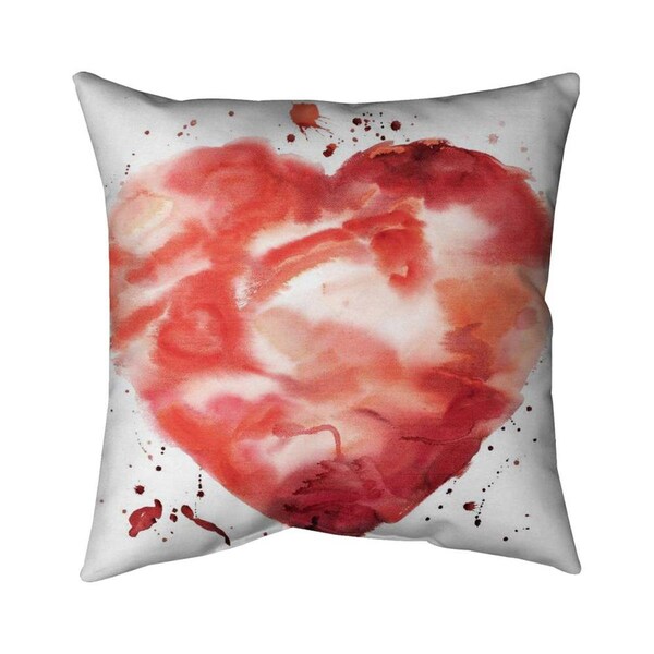 Fondo 26 x 26 in. Big Heart-Double Sided Print Indoor Pillow - FO2778360