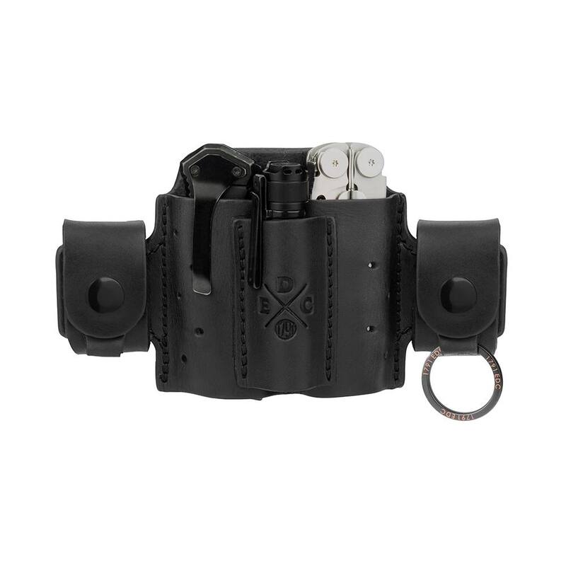 1791 EVERYDAY CARRY 6.7 in. Mini Small Black Full-Grain Leather Tool Organizer - WEBMNASMFBLKA
