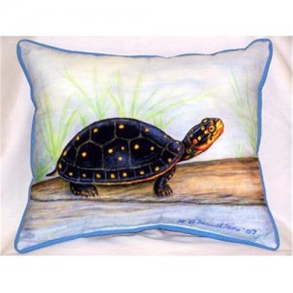 Betsy Drake Spotted Turtle Throw Pillow- 20 x 24 in. - ZP286