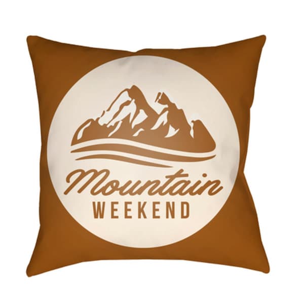 Artistic Weavers Lodge Cabin Alp Poly Filled Pillow - Tan & Beige - 18 x 18 in. - LGCB2053-1818