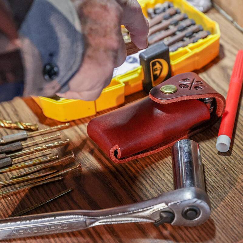 1791 EVERYDAY CARRY 2 in. Standard Medium Chestnut Full-Grain Leather Tool Organizer - WEBSTESSLSCHNA