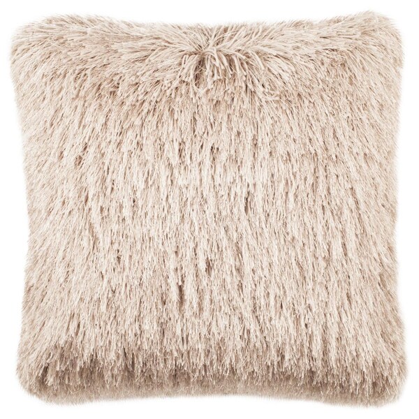 Safavieh Shag Modish Metallic Pillow, Metalic Bronze - PLS732C-1424