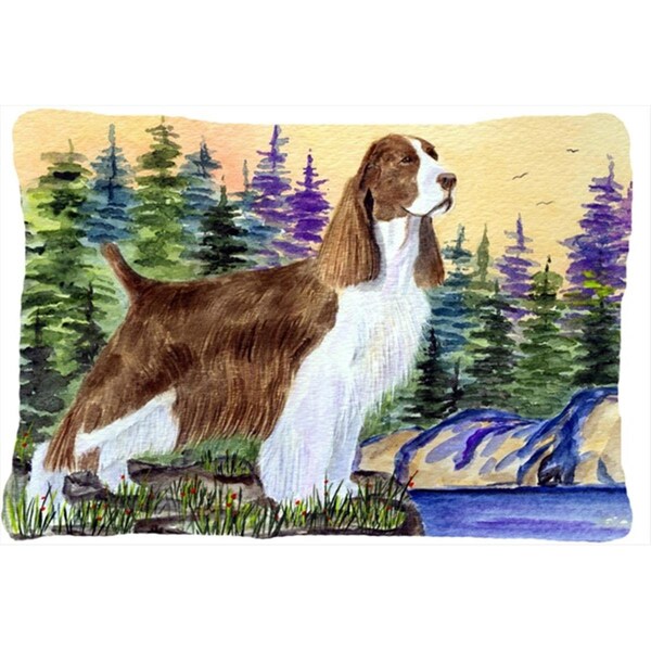 Jensendistributionservices 12 x 16 in. Springer Spaniel Decorative Indoor & Outdoor Fabric Pillow - MI2549594