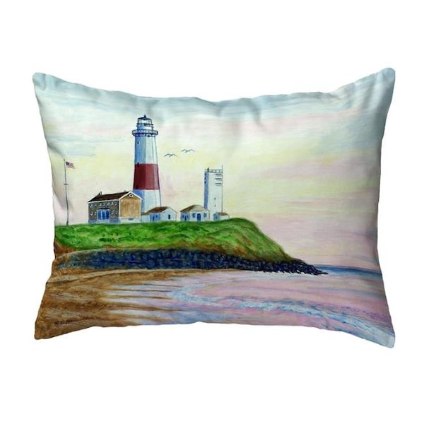 Betsy Drake Betsy Drake NC162 16 x 20 in. Montauk Lighthouse Noncorded Pillow - NC162