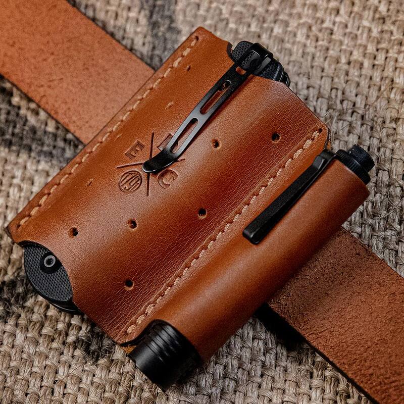 1791 EVERYDAY CARRY 6.5 in. Standard Small & Medium Chestnut Full-Grain Leather Tool Organizer - WEBACDuoCHNA