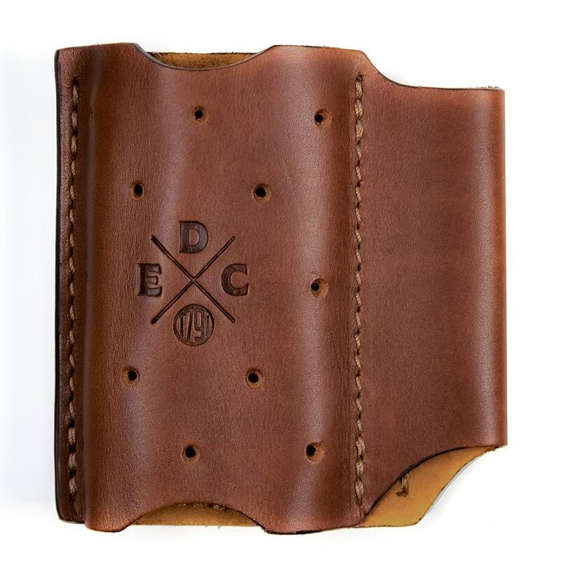 1791 EVERYDAY CARRY 6.5 in. Standard Small & Medium Chestnut Full-Grain Leather Tool Organizer - WEBACDuoCHNA
