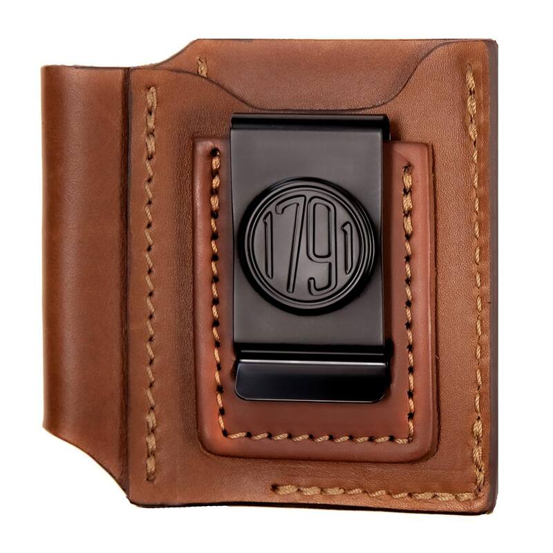1791 EVERYDAY CARRY 6.5 in. Standard Small & Medium Chestnut Full-Grain Leather Tool Organizer - WEBACDuoCHNA