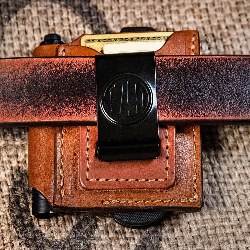 1791 EVERYDAY CARRY 6.5 in. Standard Small & Medium Chestnut Full-Grain Leather Tool Organizer - WEBACDuoCHNA