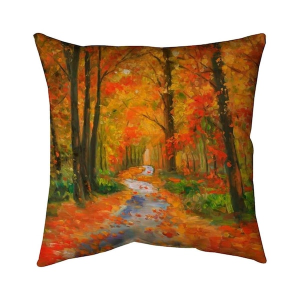 Fondo 20 x 20 in. Autumn Trail-Double Sided Print Indoor Pillow - FO2793721