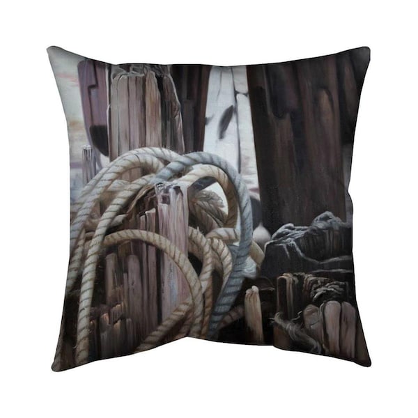 Fondo 20 x 20 in. Driftwood-Double Sided Print Indoor Pillow - FO2791603