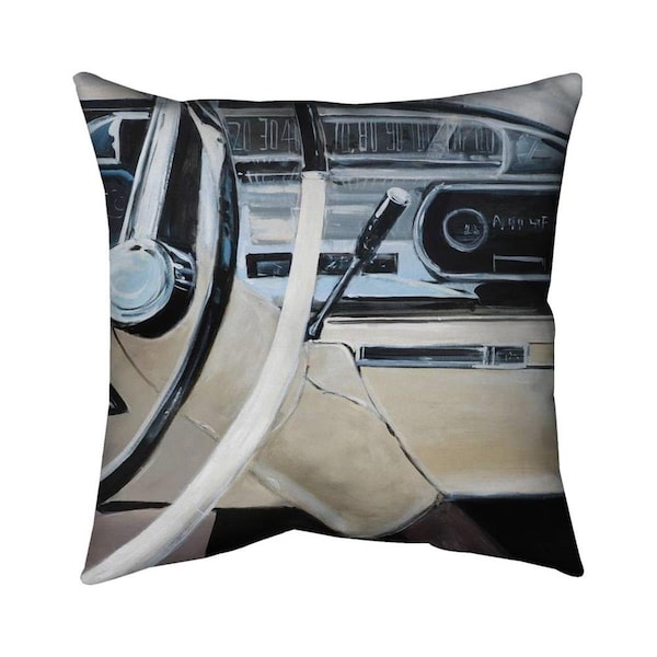 Fondo 20 x 20 in. 1950s Car Dashboard-Double Sided Print Indoor Pillow - FO3337585