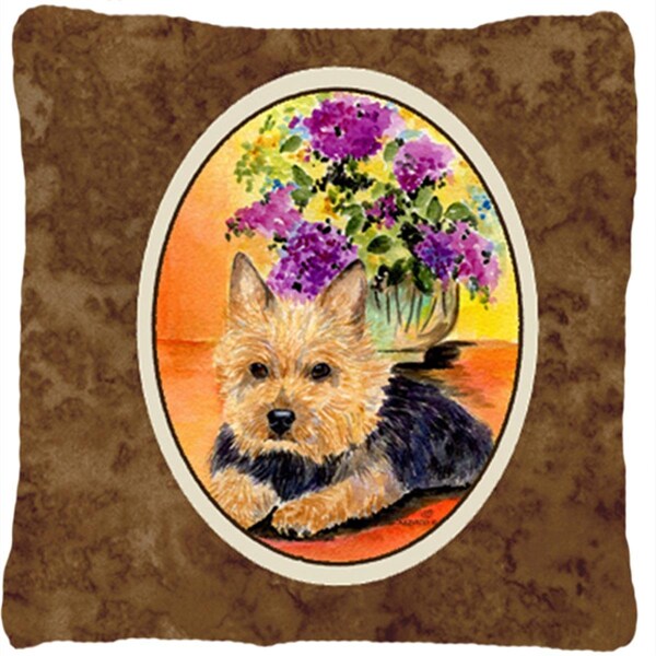 Jensendistributionservices Norwich Terrier Decorative Indoor & Outdoor Fabric Pillow - MI2556745