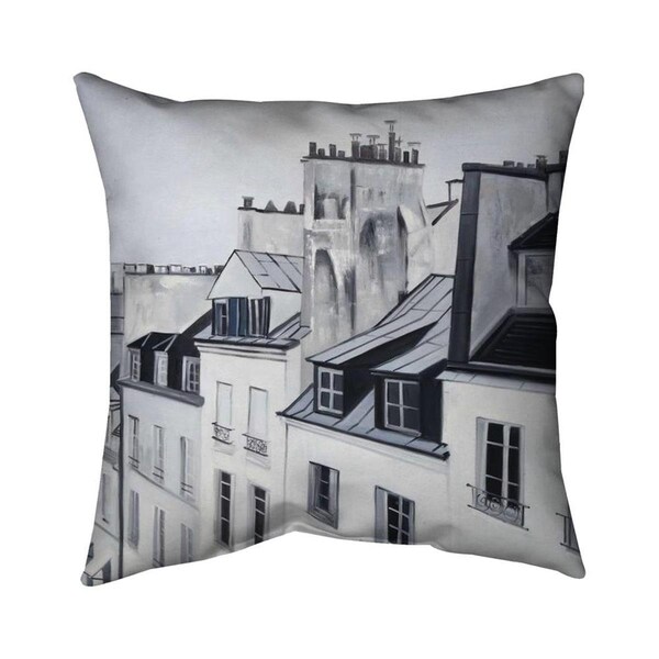 Fondo 20 x 20 in. Historical Buildings-Double Sided Print Indoor Pillow - FO2793024