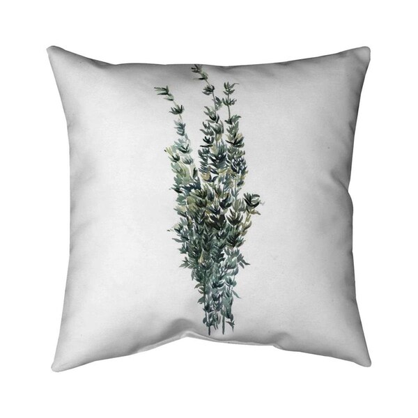 Begin Home Decor 26 x 26 in. Thyme Leaves Bundle-Double Sided Print Indoor Pillow - 5541-2626-GA92