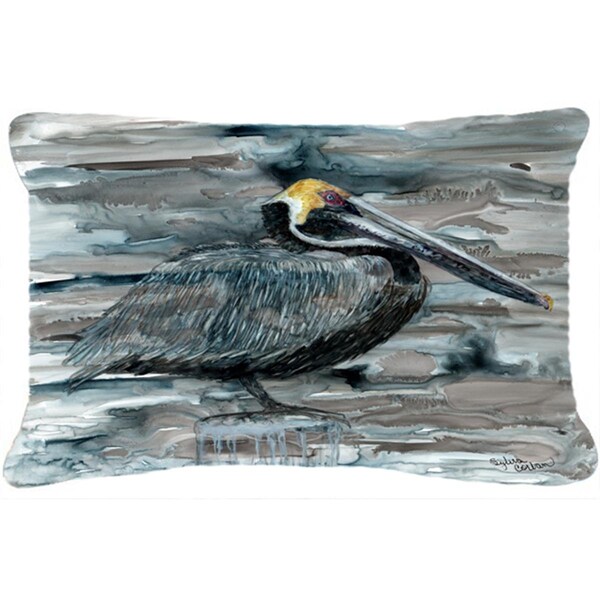 Jensendistributionservices Pelican In Grey Canvas Fabric Decorative Pillow - MI2556278