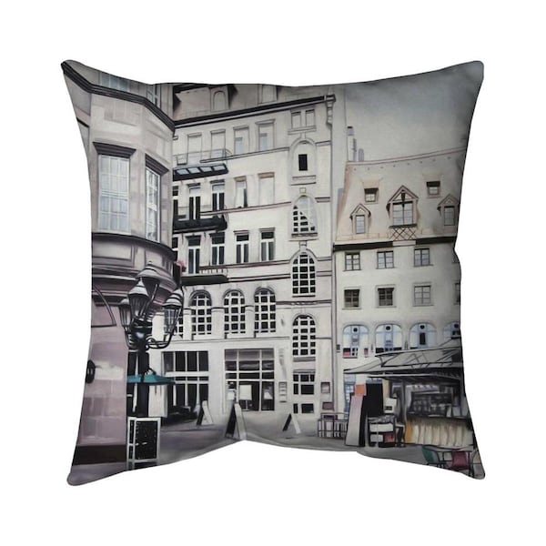 Fondo 20 x 20 in. Street Scene In Germany-Double Sided Print Indoor Pillow - FO3342298