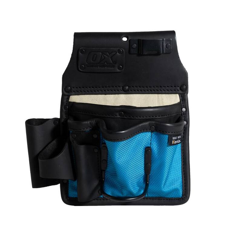 OX TOOLS OX Ultimate 10-Pocket Leather and Nylon Drywaller's Tool Pouch with Kevlar Reinforcement - OX-U268503