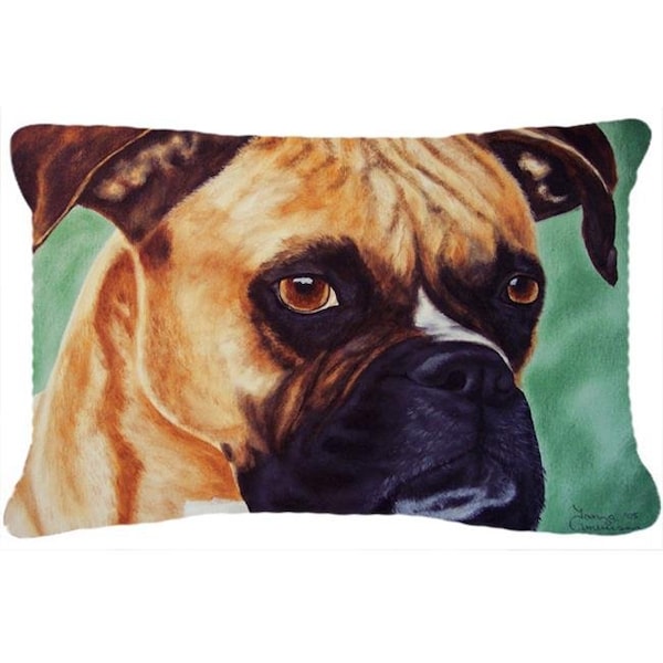 Carolines Treasures Carolines Treasures AMB1029PW1216 Boxer by Tanya & Craig Amberson Fabric Decorative Pillow - AMB1029PW1216
