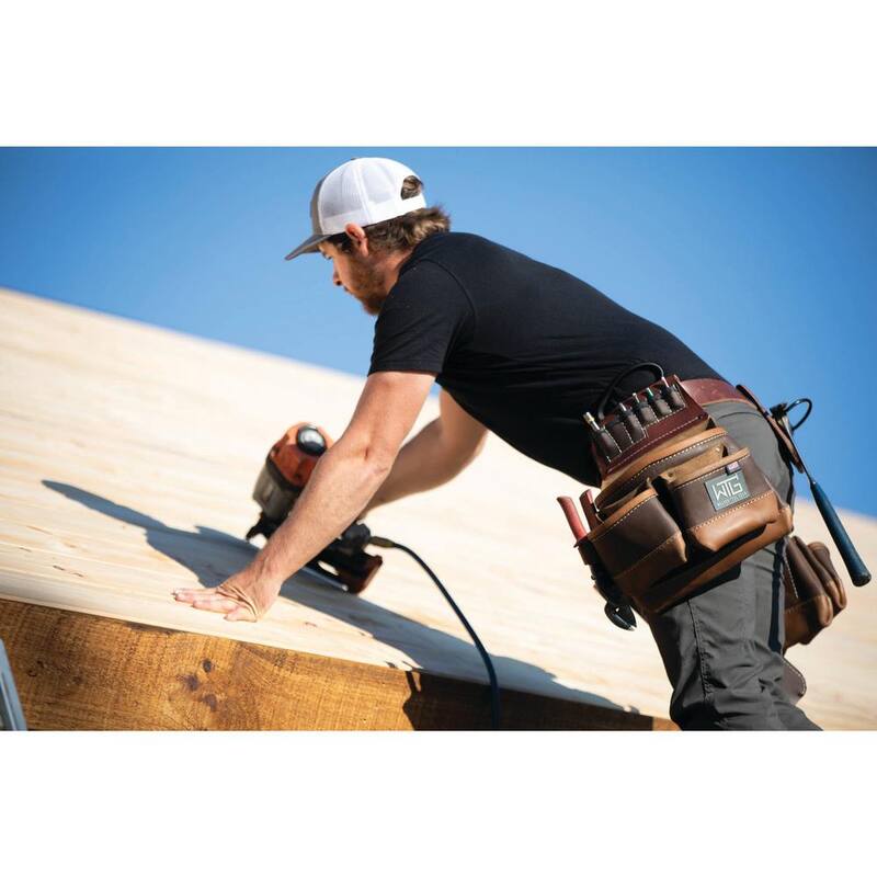 Weaver Tool Gear Leather Roofer Pro Left Pouch Leather Brown - 85852-90-01