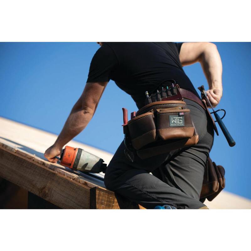 Weaver Tool Gear Leather Roofer Pro Left Pouch Leather Brown - 85852-90-01