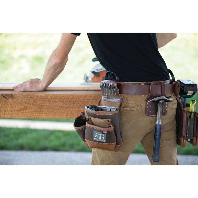 Weaver Tool Gear Leather Framer Pro Left Pouch Brown - 85850-90-01