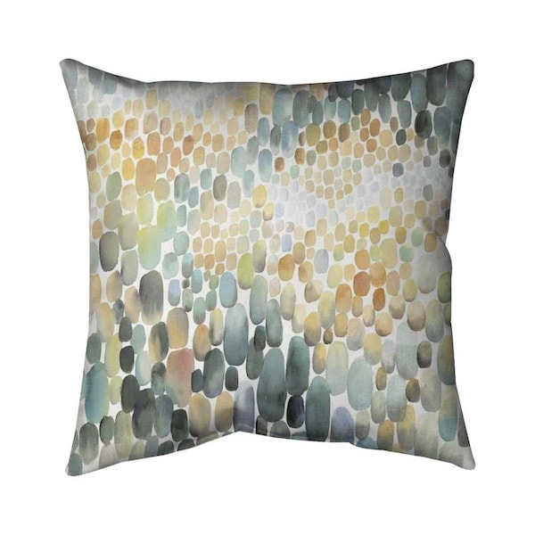 Fondo 20 x 20 in. Cluster of Circles-Double Sided Print Indoor Pillow - FO2795891