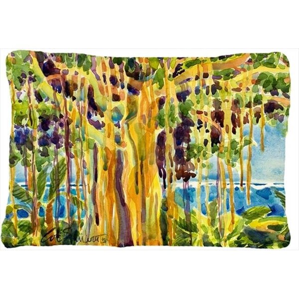Carolines Treasures Carolines Treasures 6064PW1216 Tree - Banyan Tree Indoor & Outdoor Decorative Fabric Pillow - 12 x 16 in. - 6064PW1216