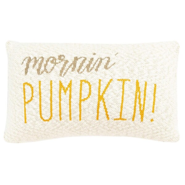 Safavieh 12 x 20 in. Mornin Pumpkin Pillow, Beige - HOL3207A-1220