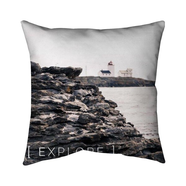 Begin Home Decor 26 x 26 in. Explore-Double Sided Print Indoor Pillow - 5541-2626-QU47