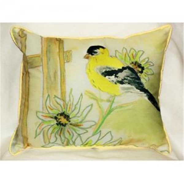 Betsy Drake Betsys Goldfinch Throw Pillow- 16 x 20 in. - HJ244