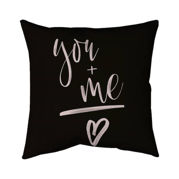 Begin Home Decor 20 x 20 in. You Plus Me-Double Sided Print Indoor Pillow - 5541-2020-QU21