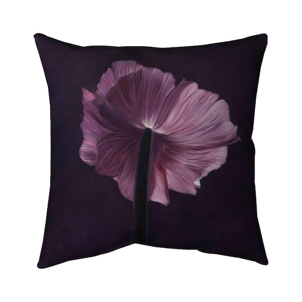 Fondo 20 x 20 in. Purple Petals-Double Sided Print Indoor Pillow - FO2795705