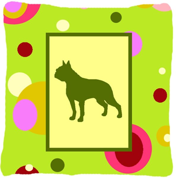 Jensendistributionservices Boston Terrier Decorative Indoor & Outdoor Fabric Pillow - MI2554964