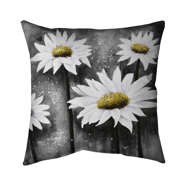 Fondo 20 x 20 in. Daisies At Sun-Double Sided Print Indoor Pillow - FO2798717