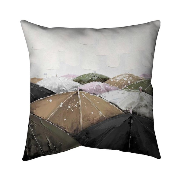 Fondo 20 x 20 in. Spring Showers-Double Sided Print Indoor Pillow - FO2775581