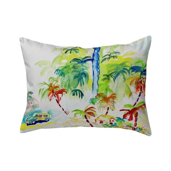 Betsy Drake 16 x 20 in. Colorful Palms No Cord Pillow - NC821